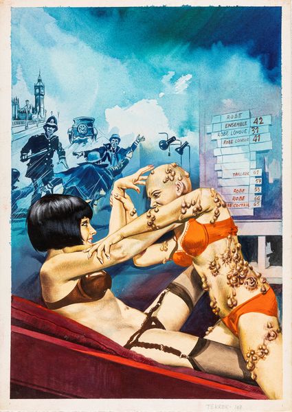 Primo Marcarini : Terror - Uccidi, donna, uccidi!  - Asta Fumetti: Tavole e Illustrazioni Originali - Associazione Nazionale - Case d'Asta italiane