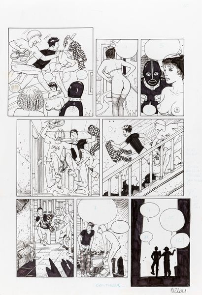 Marco Nizzoli : Il vizioso mondo di Keto  - Asta Fumetti: Tavole e Illustrazioni Originali - Associazione Nazionale - Case d'Asta italiane