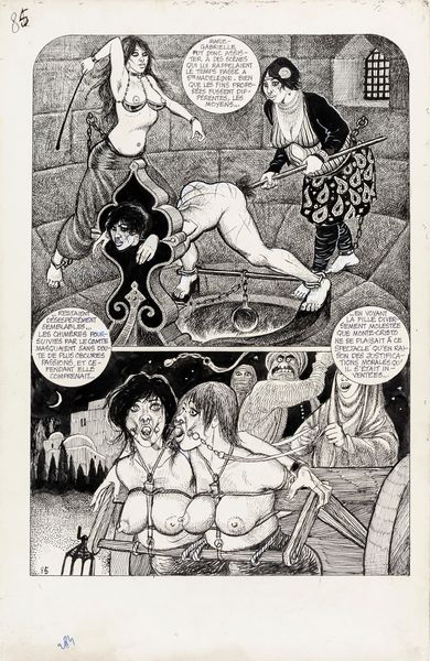 Georges Pichard : Marie-Gabrielle en Orient  - Asta Fumetti: Tavole e Illustrazioni Originali - Associazione Nazionale - Case d'Asta italiane