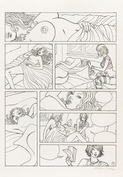 Alessandro Scacchia : Mona agent X  - Asta Fumetti: Tavole e Illustrazioni Originali - Associazione Nazionale - Case d'Asta italiane