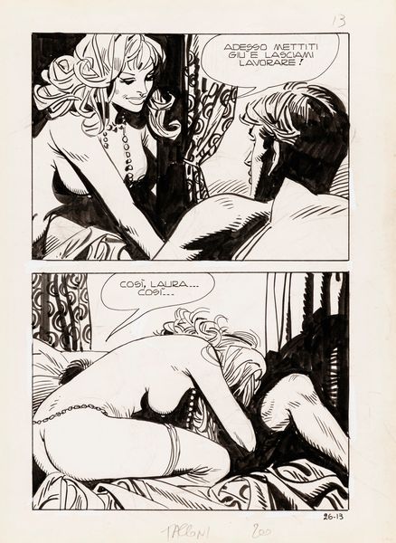 Ferdinando Tacconi : I Notturni - Il Grande Gantry  - Asta Fumetti: Tavole e Illustrazioni Originali - Associazione Nazionale - Case d'Asta italiane