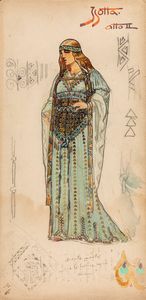 Alfredo Edel : Tristano e Isotta  - Asta Fumetti: Tavole e Illustrazioni Originali - Associazione Nazionale - Case d'Asta italiane