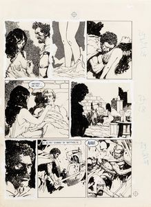 Arturo Del Castillo : Caino e Abele  - Asta Fumetti: Tavole e Illustrazioni Originali - Associazione Nazionale - Case d'Asta italiane