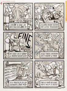 Benito Jacovitti : Pinocchio alla Jacovitti  - Asta Fumetti: Tavole e Illustrazioni Originali - Associazione Nazionale - Case d'Asta italiane