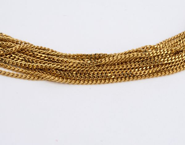 Girocollo multifili in oro giallo  - Asta Gioielli, Orologi e Penne - Associazione Nazionale - Case d'Asta italiane