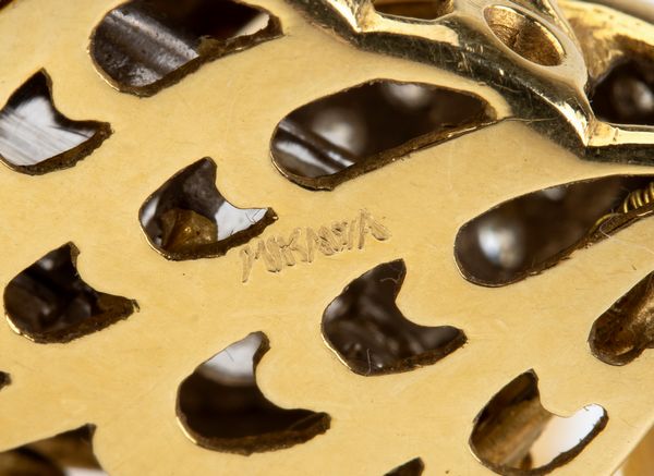 Girocollo in oro con 2 fili di perle e diamanti  - Asta Gioielli, Orologi e Penne - Associazione Nazionale - Case d'Asta italiane