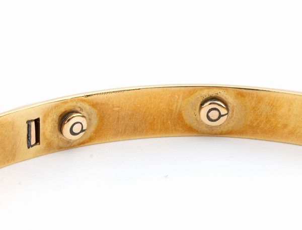 Bracciale rigido in oro con perle  - Asta Gioielli, Orologi e Penne - Associazione Nazionale - Case d'Asta italiane