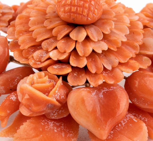 Maestranze di Torre del Greco : Collana in corallo Mediterraneo  - Asta Gioielli, Orologi e Penne - Associazione Nazionale - Case d'Asta italiane