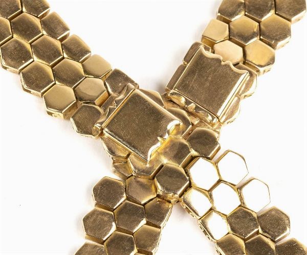 Collana trasformabile in oro e diamanti  - Asta Gioielli, Orologi e Penne - Associazione Nazionale - Case d'Asta italiane