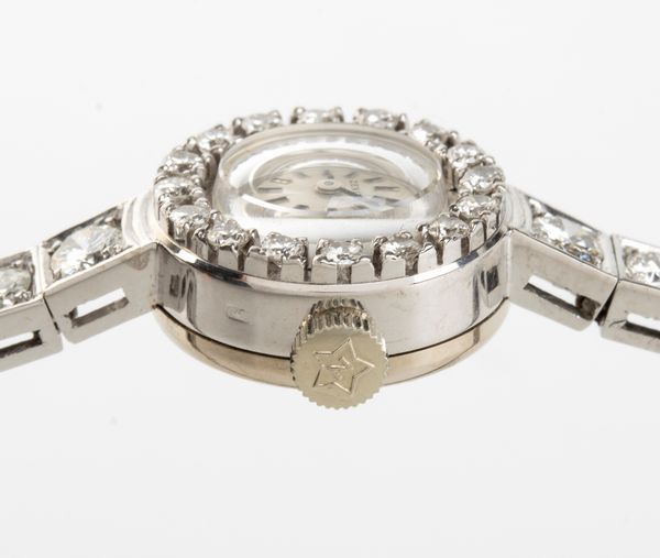 ZENITH : Orologio da polso Lady in oro 18K e diamanti  - Asta Gioielli, Orologi e Penne - Associazione Nazionale - Case d'Asta italiane