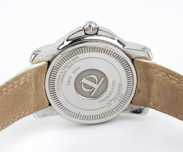 Baume & Mercier : 100 meters: orologio da polso in acciaio  - Asta Gioielli, Orologi e Penne - Associazione Nazionale - Case d'Asta italiane