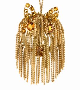 Girocollo con pendente oro a forma di cane  - Asta Gioielli, Orologi e Penne - Associazione Nazionale - Case d'Asta italiane