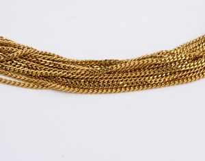 Girocollo multifili in oro giallo  - Asta Gioielli, Orologi e Penne - Associazione Nazionale - Case d'Asta italiane