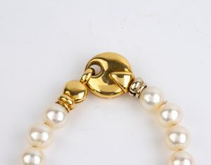 Girocollo in oro con perle  - Asta Gioielli, Orologi e Penne - Associazione Nazionale - Case d'Asta italiane