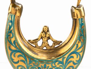 Orecchini a panierino in oro e smalti - Siclia  - Asta Gioielli, Orologi e Penne - Associazione Nazionale - Case d'Asta italiane