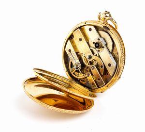 Orologio da tasca in oro 18K  - Asta Gioielli, Orologi e Penne - Associazione Nazionale - Case d'Asta italiane