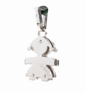 LEBEBÈ : Pendente in oro e diamanti  - Asta Gioielli, Orologi e Penne - Associazione Nazionale - Case d'Asta italiane