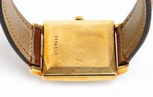 ZENITH : Orologio carrè da polso in oro 18K  - Asta Gioielli, Orologi e Penne - Associazione Nazionale - Case d'Asta italiane