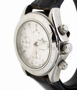Baume & Mercier : Orologio - cronografo da polso in acciaio  - Asta Gioielli, Orologi e Penne - Associazione Nazionale - Case d'Asta italiane