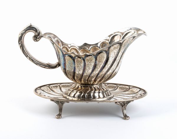 Salsiera italiana in argento  - Asta Argenti, avori, coralli e altri oggetti d'arte provenienti da importanti collezioni private - Associazione Nazionale - Case d'Asta italiane