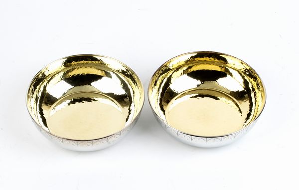 CALEGARO : Coppia di ciotole italiane in argento  - Asta Argenti, avori, coralli e altri oggetti d'arte provenienti da importanti collezioni private - Associazione Nazionale - Case d'Asta italiane