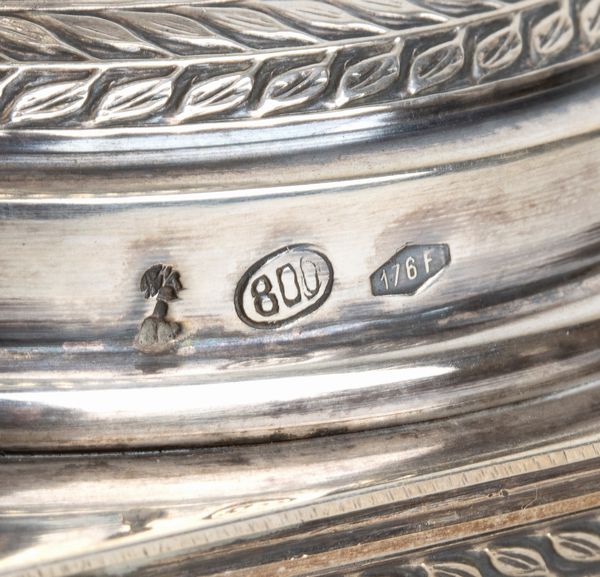 Pampaloni Ermindo di Pampaloni Franco : Coppa italiana in argento  - Asta Argenti, avori, coralli e altri oggetti d'arte provenienti da importanti collezioni private - Associazione Nazionale - Case d'Asta italiane