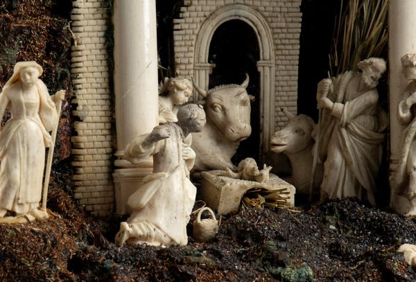 Andrea Tipa, Bottega di : Presepe italiano in avorio, osso e tartaruga  - Asta Argenti, avori, coralli e altri oggetti d'arte provenienti da importanti collezioni private - Associazione Nazionale - Case d'Asta italiane