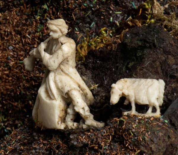 Andrea Tipa, Bottega di : Presepe italiano in avorio, osso e tartaruga  - Asta Argenti, avori, coralli e altri oggetti d'arte provenienti da importanti collezioni private - Associazione Nazionale - Case d'Asta italiane