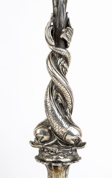Coppia di candelabri tedeschi in argento  - Asta Argenti, avori, coralli e altri oggetti d'arte provenienti da importanti collezioni private - Associazione Nazionale - Case d'Asta italiane