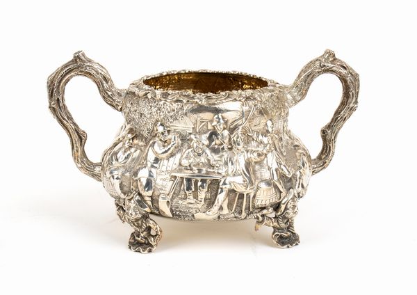 Richard Sibley II, : Servizio da t  e coppia saliere Vittoriane inglese in argento  - Asta Argenti, avori, coralli e altri oggetti d'arte provenienti da importanti collezioni private - Associazione Nazionale - Case d'Asta italiane