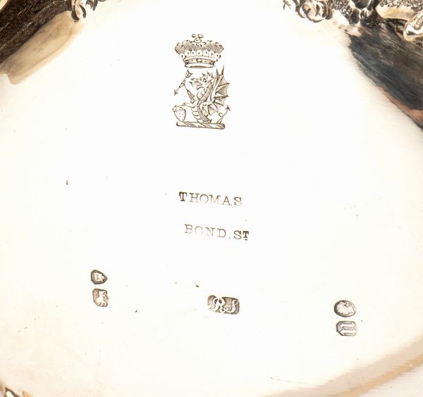 Richard Sibley II, : Servizio da t  e coppia saliere Vittoriane inglese in argento  - Asta Argenti, avori, coralli e altri oggetti d'arte provenienti da importanti collezioni private - Associazione Nazionale - Case d'Asta italiane