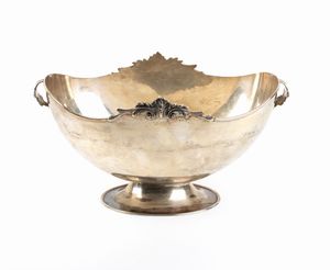 Fabbrica italiana argenterie di Alignani Pasquale & Alignani Mariano - Cestino italiano in argento