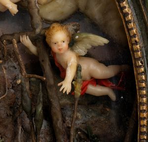 Coppia di ceroplastiche italiane  - Asta Argenti, avori, coralli e altri oggetti d'arte provenienti da importanti collezioni private - Associazione Nazionale - Case d'Asta italiane