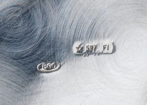 Ciotola italiana in argento e smalti  - Asta Argenti, avori, coralli e altri oggetti d'arte provenienti da importanti collezioni private - Associazione Nazionale - Case d'Asta italiane