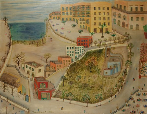 Carmelina Di Capri : Veduta di Capri  - Asta La Collezione Enrico e Antonello Falqui. Di padre in figlio una vita nell'arte. - Associazione Nazionale - Case d'Asta italiane