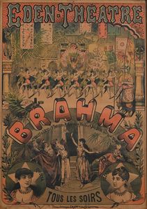 Charles  Levy : Eden Theatre, Brahma  - Asta La Collezione Enrico e Antonello Falqui. Di padre in figlio una vita nell'arte. - Associazione Nazionale - Case d'Asta italiane