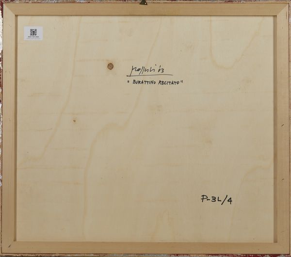 POZZATI CONCETTO (1935 - 2017) : BURATTINO RECITATO, 2003  - Asta X:\ANCA\2023\ANCA MATERIALE DATA ENTRY\Capitolium\453 - Associazione Nazionale - Case d'Asta italiane