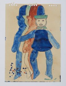 ANGELI FRANCO (1935 - 1988) - SENZA TITOLO, met� anni '80