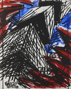 BERTI VINICIO (1921 - 1991) - COSTRUZIONE MULTIPLA VERSO L'ALTO A5-AH9, 1989