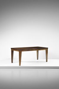 PONTI GIO (1891 - 1979) - Tavolo con bordo del piano grissinato e gambe rastremate