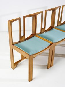 ZENONI GIORGIO  (n. 1935) : Panca composta da quattro sedute  - Asta Asta 455 | DESIGN E ARTI DECORATIVE DEL NOVECENTO Tradizionale - Associazione Nazionale - Case d'Asta italiane