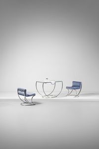 BOCOLA FRANCESCO (n. 1938) - Tavolo con coppia di sedute