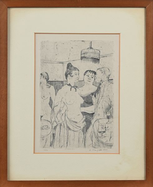 Alberto Manfredi : Figure in un interno  - Asta La Collezione Enrico e Antonello Falqui. Di padre in figlio una vita nell'arte. - Associazione Nazionale - Case d'Asta italiane