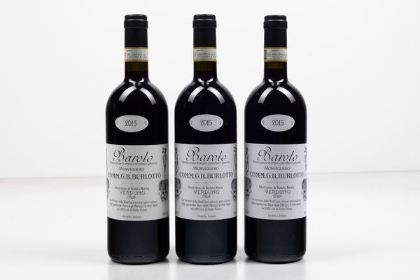 Comm. G.B. Burlotto, Barolo Monvigliero 2015  - Asta Wine & Spirits Flower Spring - Associazione Nazionale - Case d'Asta italiane