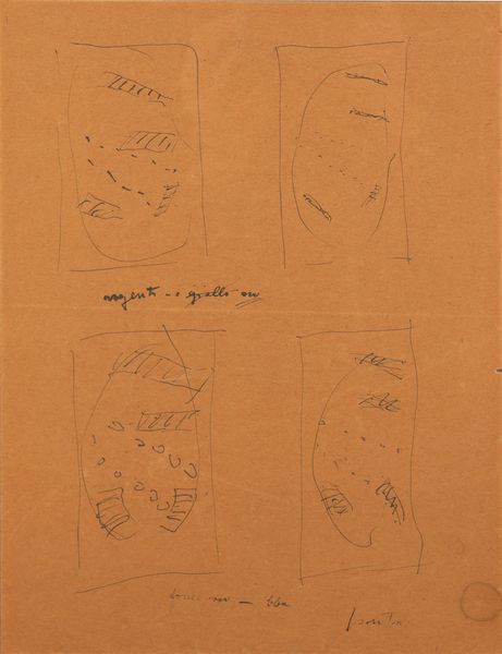 LUCIO FONTANA : Quattro studi per olii  - Asta Arte Moderna e Contemporanea - Associazione Nazionale - Case d'Asta italiane