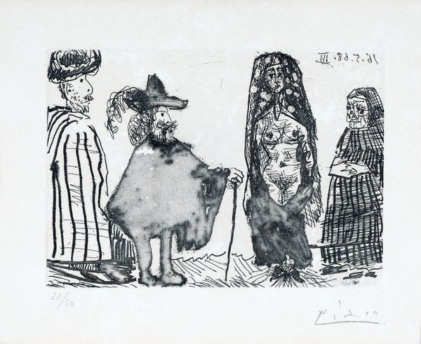 Pablo Picasso : Mille et une Nuits et C�lestine: La Jeune Esclave  - Asta Arte Moderna e Contemporanea - Associazione Nazionale - Case d'Asta italiane