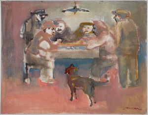 MINO MACCARI - Giocatori di carte