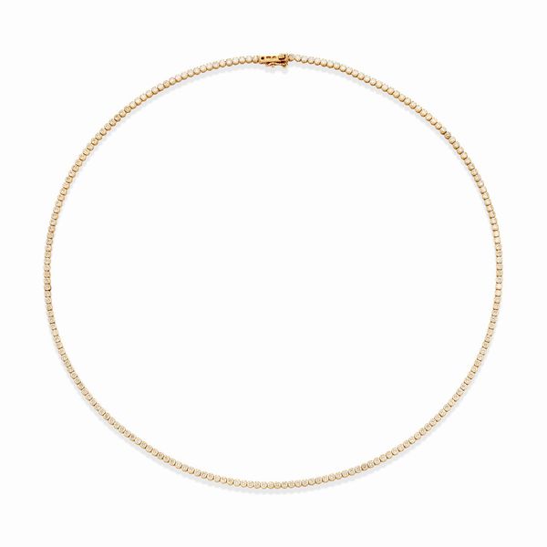 Collana tennis con diamanti  - Asta Gioielli - Associazione Nazionale - Case d'Asta italiane