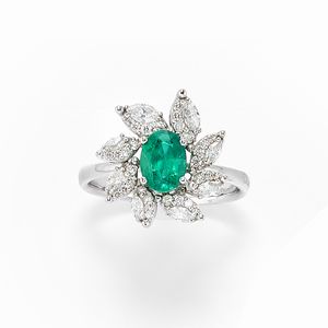 DAMIANI - Anello con smeraldo