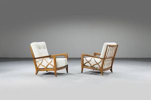 PAOLO BUFFA  nello stile di - Coppia poltrone